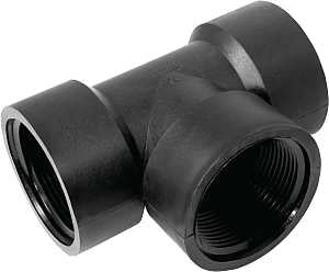 TEE THREADED POLY 1-1/2 FPT   
