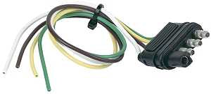 CONNECTOR 4FLAT SHRD MALE 12IN