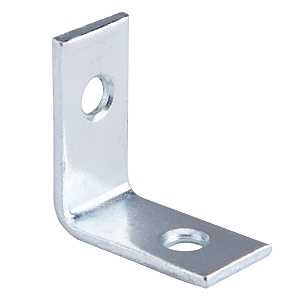 BRACE CORNER STL 1INX1/2IN ZN 