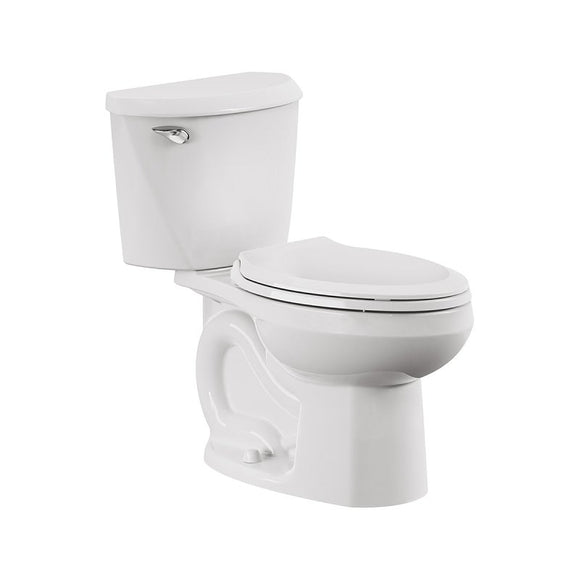 American Standard 736CA001.020 Complete Toilet, Elongated Bowl, 1.6 gpf Flush, 12 in Rough-In, 15 in H Rim, White
