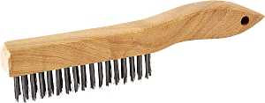 BRUSH WIRE SHOE HNDL STL 4X16 