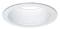 BAFFLE W/2 WH/TRIM WHT MTL 6IN