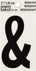 SYMBOL AMPERSAND 2IN BLK/SLV  