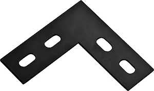 BRACE CORNER  4.5X1.5X1/8 BLK 