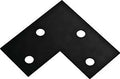 BRACE CORNER 6X3X1/8 BLK STL  