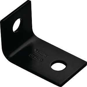 BRACE CORNER 2.5X1.5X1/8 BLK  