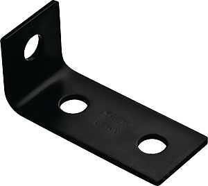BRACE CORNER 3.5X1.5X1/8 BLK  