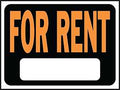 SIGN FOR RENT 9X12IN PLASTIC  