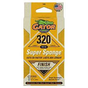SANDING SPONGE 3X5X1IN 320GRT 