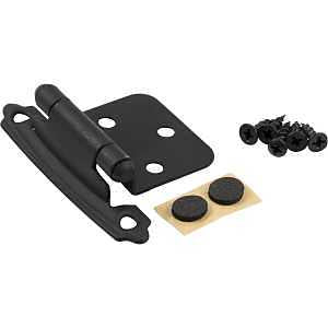 OVERLAY HINGE SLF CLSG MAT BLK