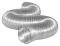 DUCT ALUM SEMI-R 3X8IN        