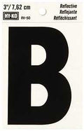 LETTER HOUSE B 3IN REFL BLK   