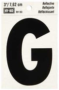 LETTER HOUSE G 3IN REFL BLK   