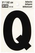 LETTER HOUSE Q 3IN REFL BLK   
