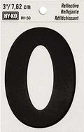 NUMBER HOUSE 0 3IN REFL BLK   