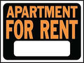 SIGN APARTMENT FOR RENT 9X12IN