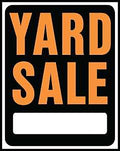 SIGN YARD SALE JUMBO PLAST    