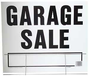 LAWN SIGN GARAGE SALE 20X24IN 