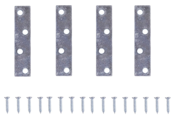 ProSource MP-Z03-C4PS Mending Plate, 3 in L, 3/4 in W, Steel, Screw Mounting