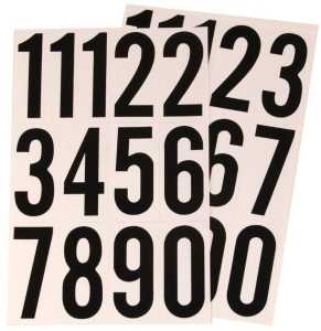 NUMBER/LETTER 3IN VNYL BLK    