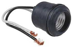 PIGTAIL LAMPHOLDER MB BLK 660W