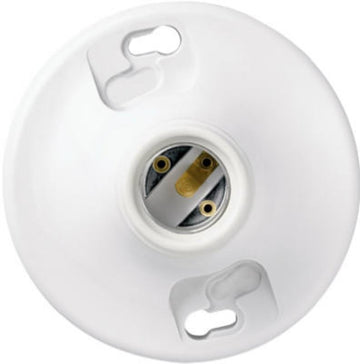 Legrand 276WHCC18 Lamp Holder with Cage Neck, 250 V, 660 W, Plastic Housing Material, White