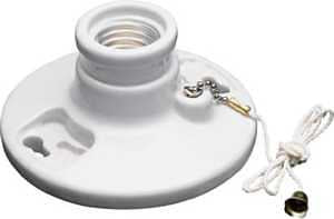 PULL CHN LAMPHOLDER WHITE 250W