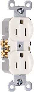 RECEPTACLE DPX 3W WHT 15A 125V
