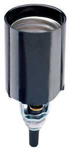 LAMPHOLDER BTM TURN KNOB BLACK