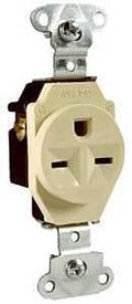 SG RCPTCL SINGLE IVRY 15A 250V