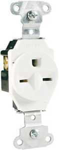 SPEC GR RECEPTCLE SNGL WHT 15A