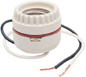 KEYLESS LAMPHOLDER MB WHT 250V