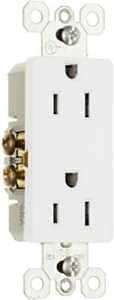 DECO RECEPTCL DPX WHT 15A 125V