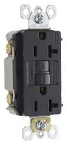 RECEPTACLE GFCI DPX BLACK 20A 