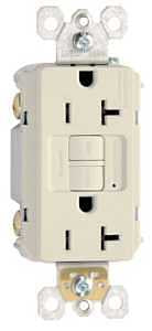 RECEPTACLE GFCI DPX LT ALM 20A
