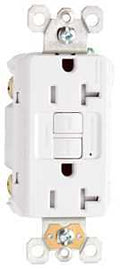 RECEPTACLE GFCI DPX TR WHT 20A