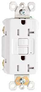 RECEPTACLE GFCI DPX TR WHT 20A
