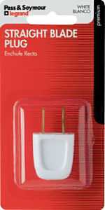 EASY INSTLN PLUG WHITE 6A 125V