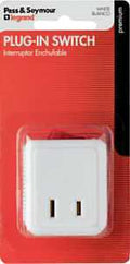 SWITCH CRD PLG-IN WHT 15A 120V