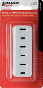 PLUG-IN ADAPTER TRIPLE WHT 15A