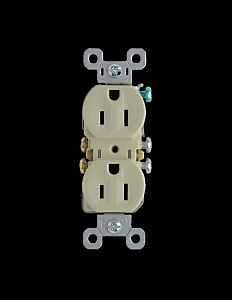 RECEPTCL DUPLEX TR 3W IVRY 15A