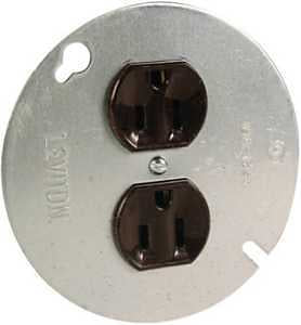 RECPTCL ON 4IN RP BRN 15A 125V