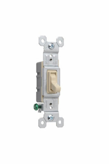 Legrand TradeMaster 660IGU Standard Self-Grounding Switch, 15 A, 120 VAC, Push, Side, Speed Wire Terminal