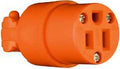 CONNECTOR ORNAGE 2P 15A 125V  