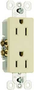 GROUNDG RECEPTCL DECO IVRY 15A