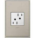 TR OUTLET 2-MODULE 1G WHT 15A 