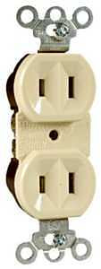RECEPTACLE DPX 2W IVY 15A 125V