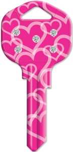 KEY BLANK HEARTS KW1-HTS      