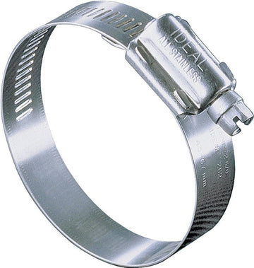 Ideal-Tridon Hy-Gear 68-0 Series 6824053 Interlocked Worm Gear Hose Clamp, #24, 1 to 2 in, Stainless Steel