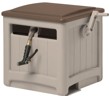 Suncast SMT200B Hose Hideaway, 5/8 in Hose, 225 ft Hose, Crank Handle, Resin
